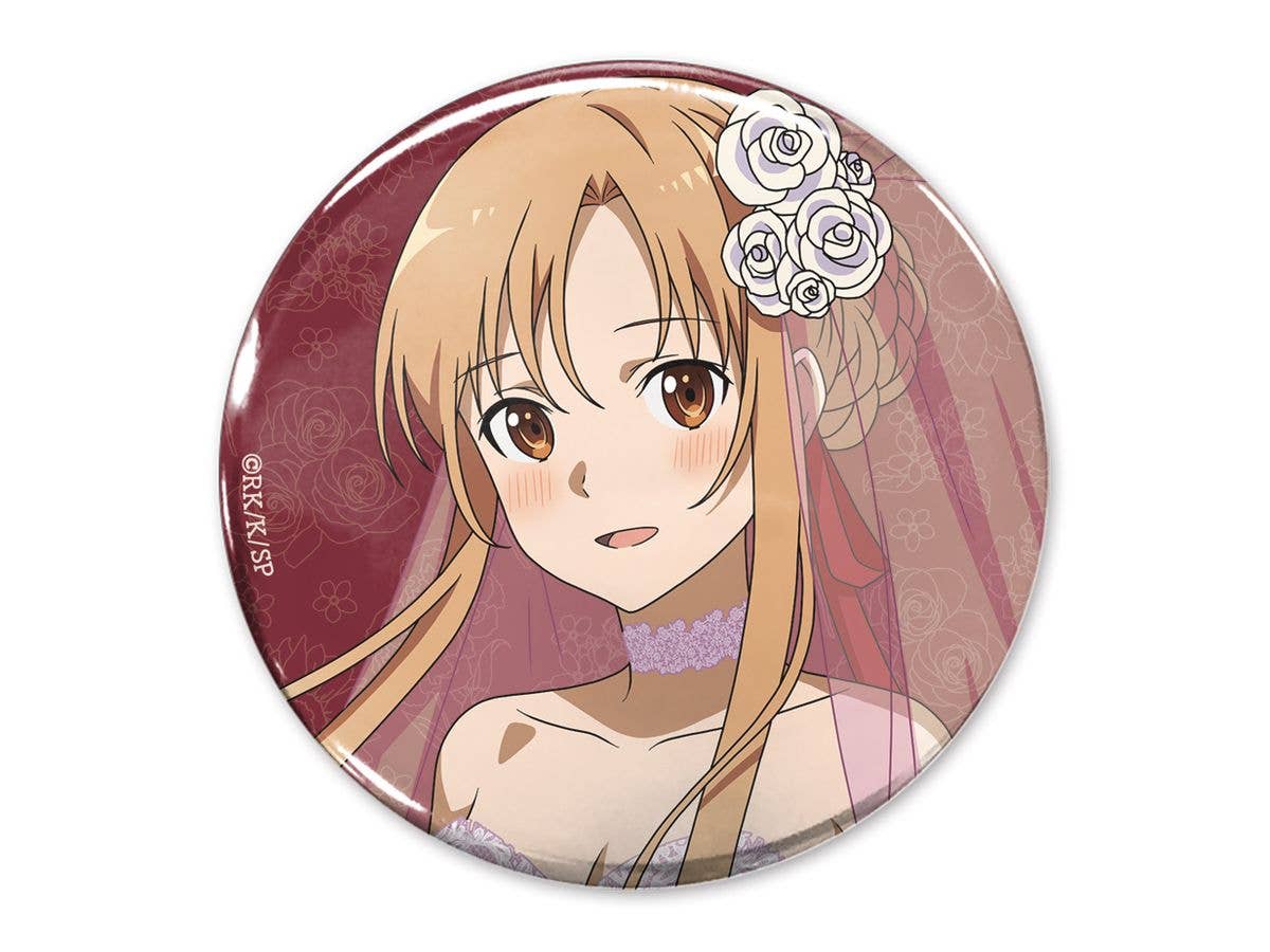 ソードアート・オンライン: 描き下ろし アスナ 65mm缶バッジ ウェディングドレスVer.