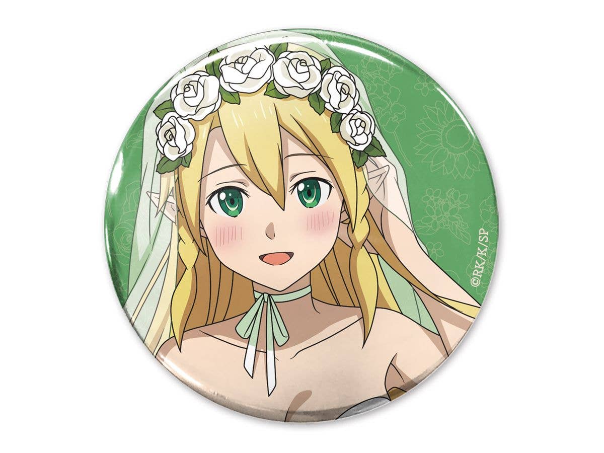 ソードアート・オンライン: 描き下ろし リーファ 65mm缶バッジ ウェディングドレスVer.