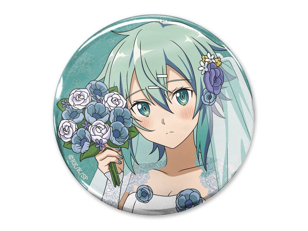 ソードアート・オンライン: 描き下ろし シノン 65mm缶バッジ ウェディングドレスVer.