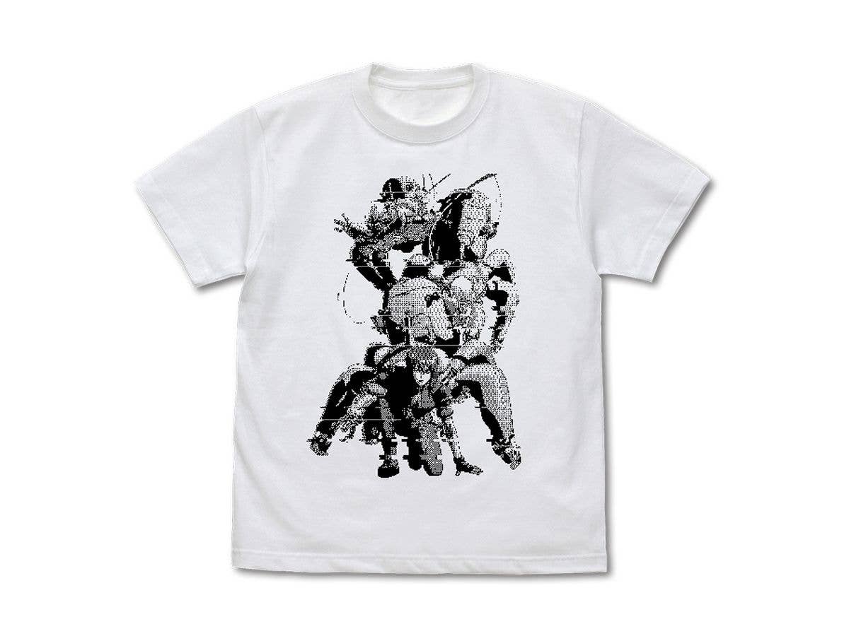 攻殻機動隊 STAND ALONE COMPLEX: 草薙素子 ピクセル Tシャツ / WHITE-M