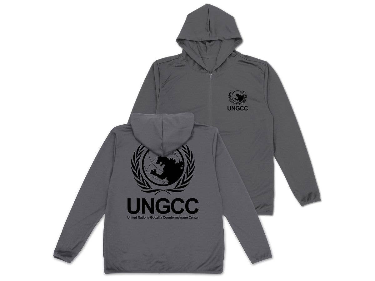 ゴジラ: 国連G対策センター 薄手ドライパーカー / GRAY-XXL
