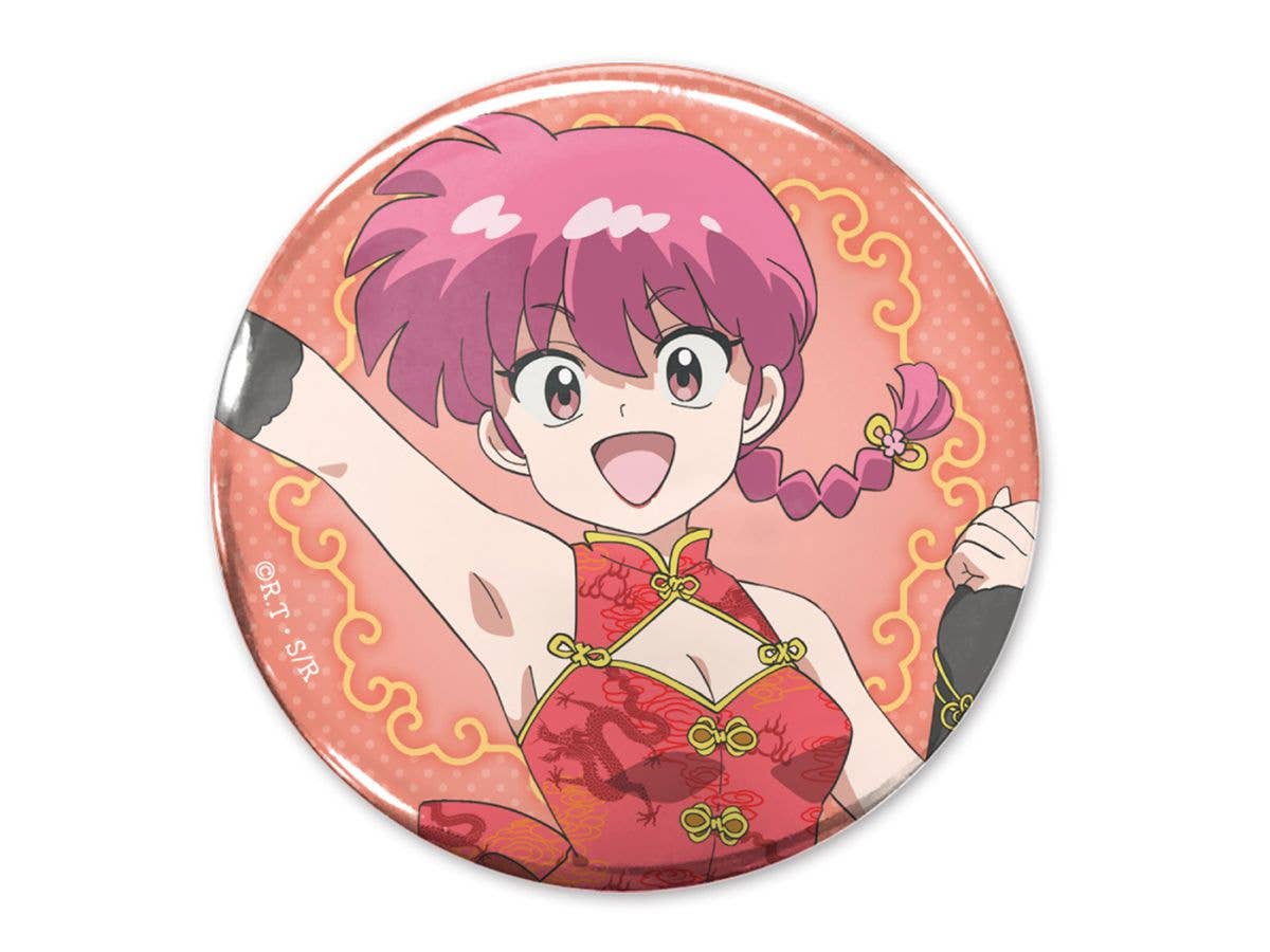らんま1 / 2: 描き下ろし らんま 65mm缶バッジ チャイナ x アイドルVer.