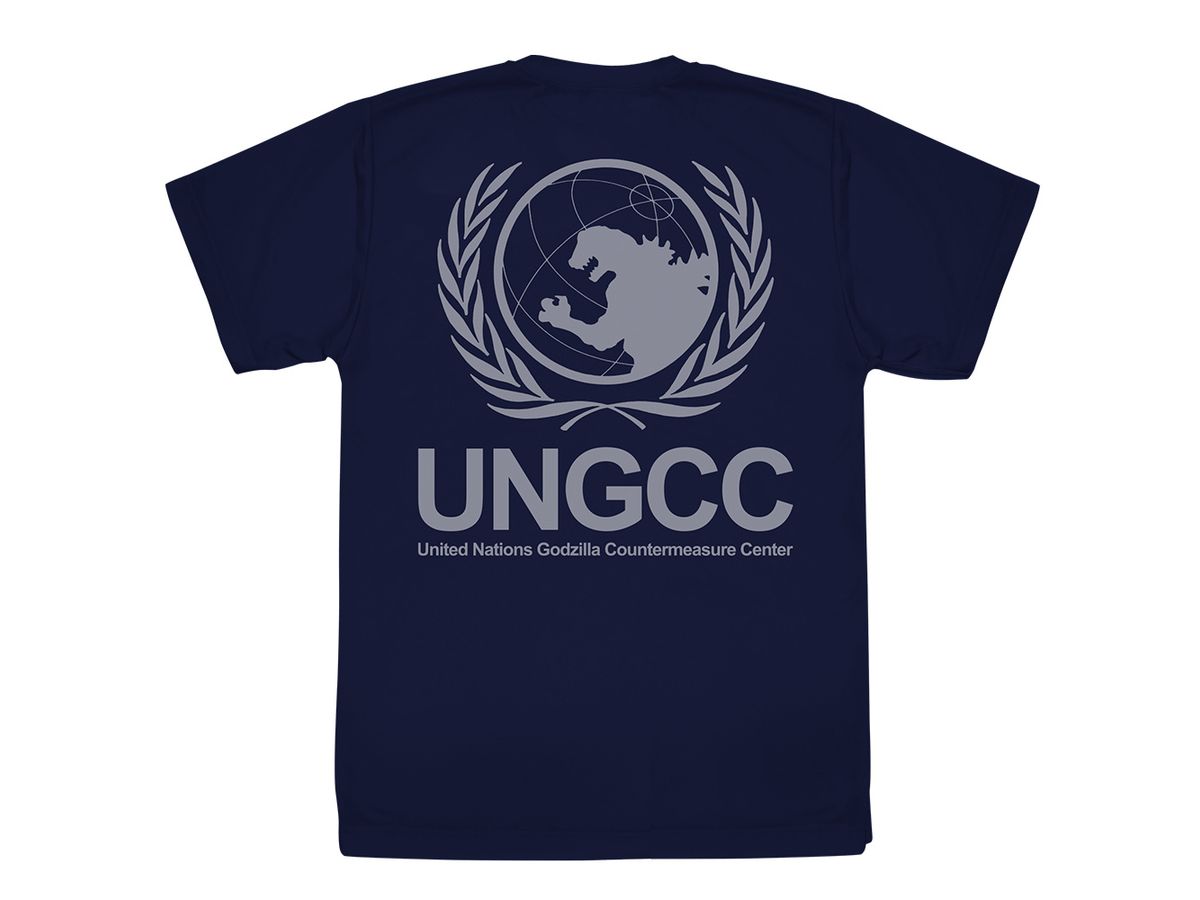ゴジラ: 国連G対策センター ロゴ ドライTシャツ / NAVY-L