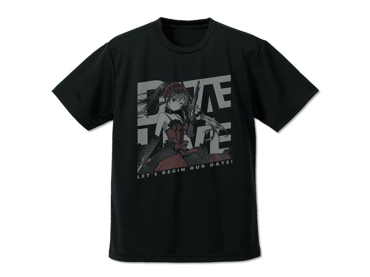 デート・ア・ライブV: 時崎狂三 ドライTシャツ / BLACK-L