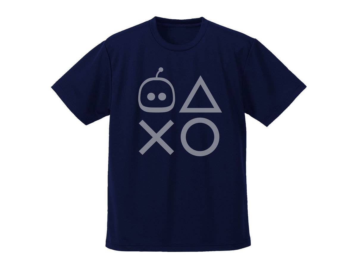 ASTRO BOT: アストロ プレイステーションシェイプス ドライTシャツ / NAVY-S