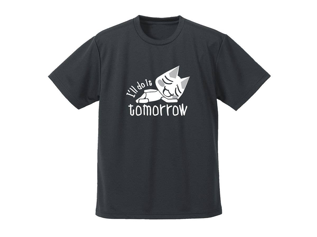 どこでもいっしょ: トロの明日やります ドライTシャツ / GUNMETAL-XL
