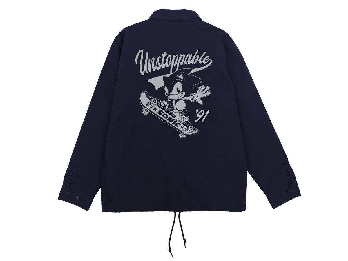 ソニック・ザ・ヘッジホッグ: クラシックソニック T / Cコーチジャケット / NAVY-XL