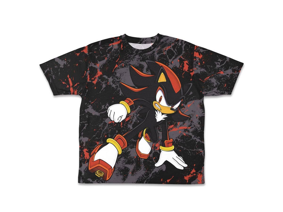 ソニック・ザ・ヘッジホッグ: 究極生命体 シャドウ 両面フルグラフィックTシャツ / -L