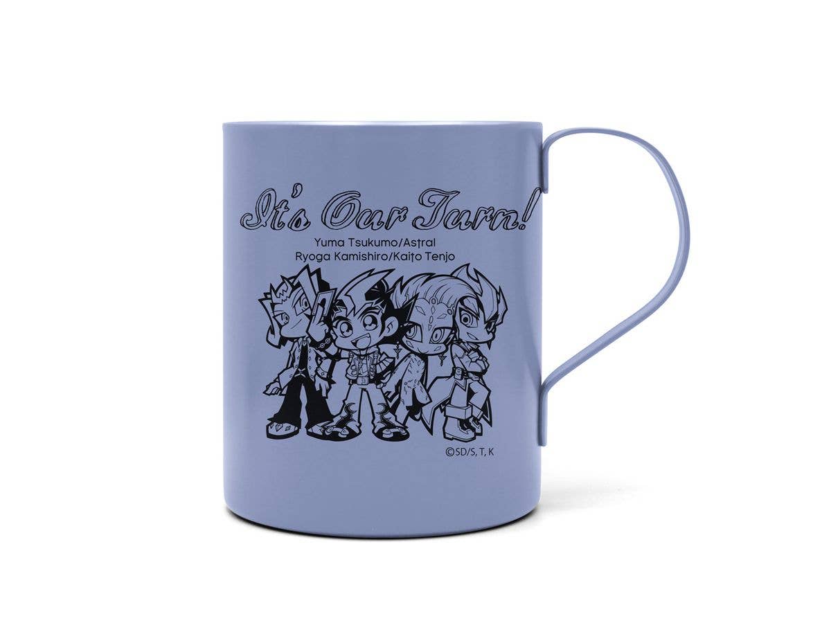 遊戯王ZEXAL: 遊馬 & アストラル & 凌牙 & カイト 二層ステンレスマグカップ (塗装) / BLACK