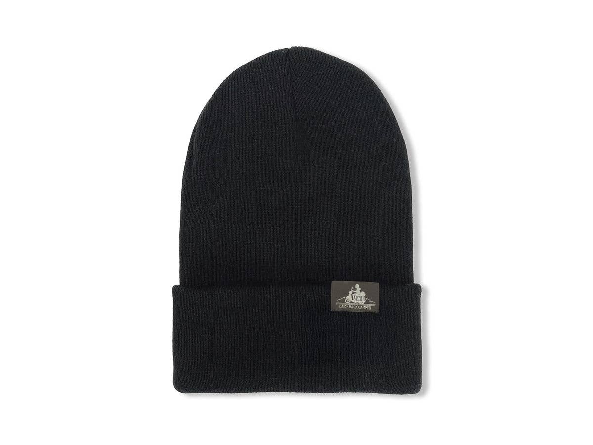 ゆるキャン SEASON3: シルエットバイク志摩リン ニットキャップ / BLACK
