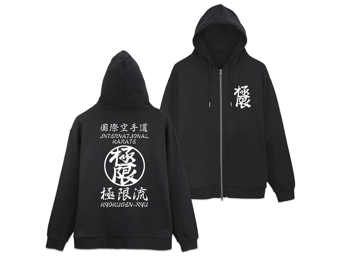 THE KING OF FIGHTERS XV: 極限流空手 ジップパーカー / BLACK-XL