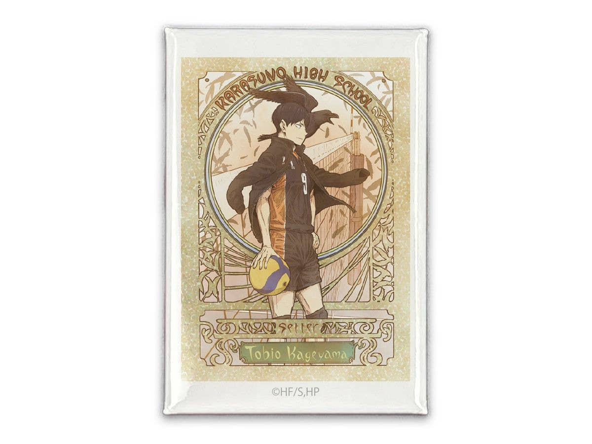 ハイキュー!!: 影山飛雄 スクエア缶バッジ 飛翔Ver.