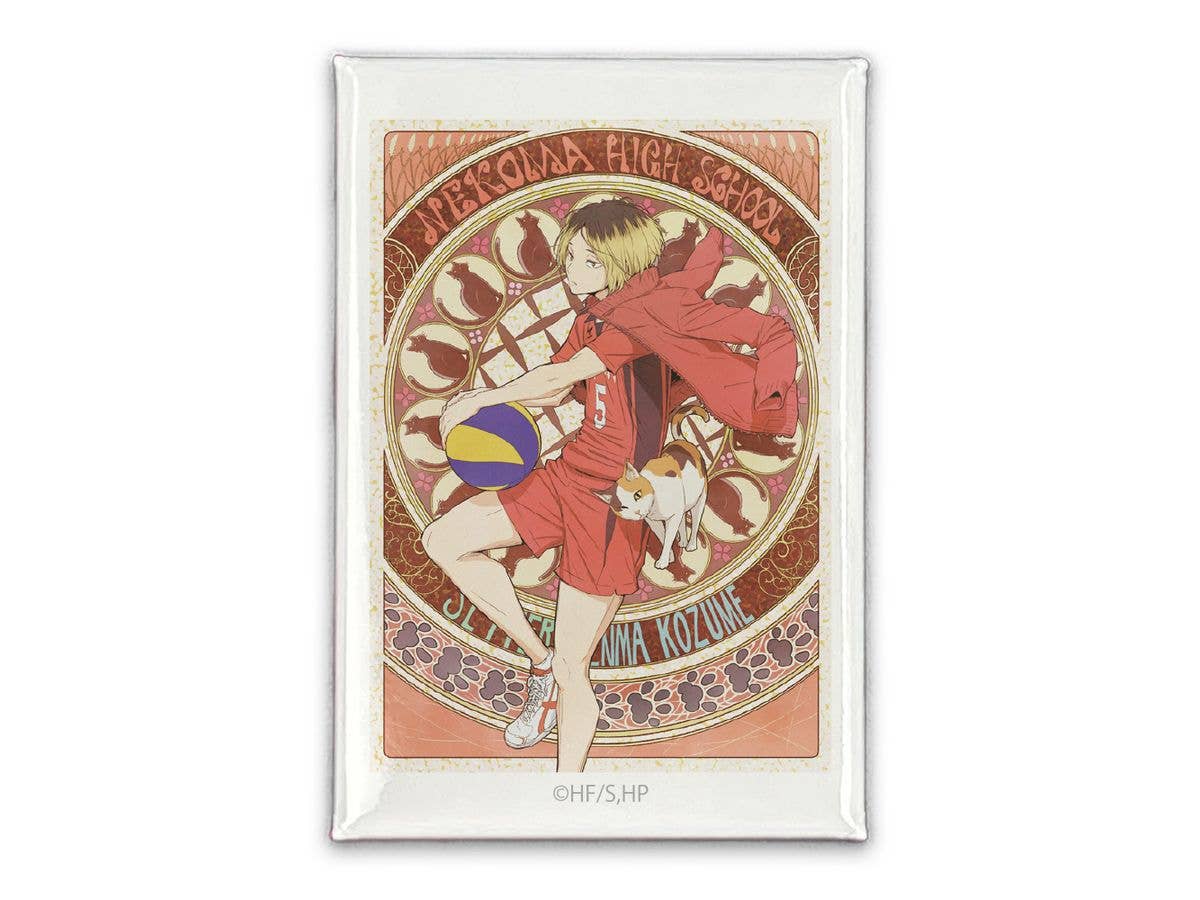 ハイキュー!!: 孤爪研磨 スクエア缶バッジ 飛翔Ver.