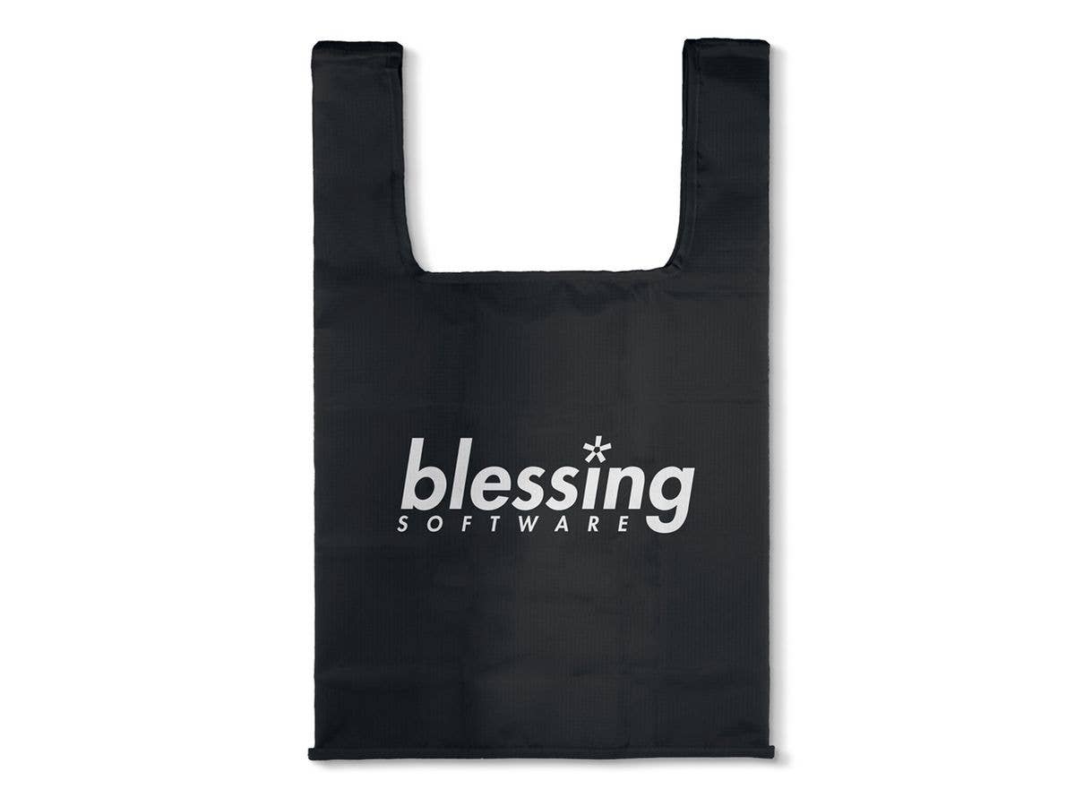 冴えない彼女の育てかた Fine: blessing softwareロゴ エコバッグ / BLACK