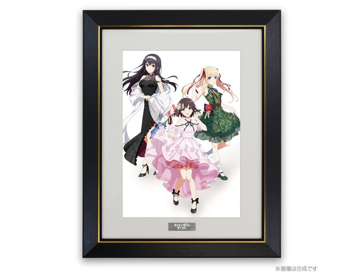 冴えない彼女の育てかた: 描き下ろし 恵・英梨々・詩羽 A4キャラファイングラフ Blooming dress Ver.