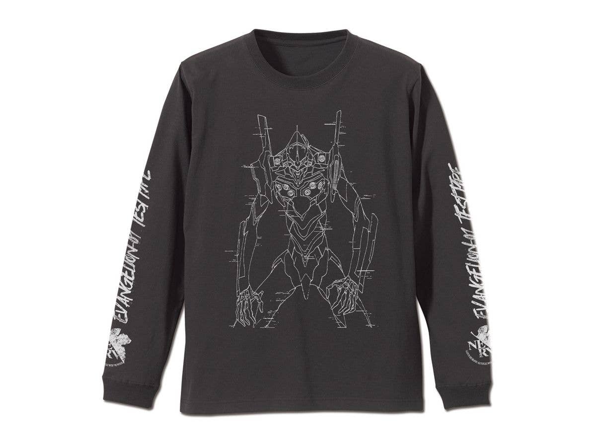 EVANGELION: エヴァ初号機 袖リブロングスリーブTシャツ / SUMI-XL
