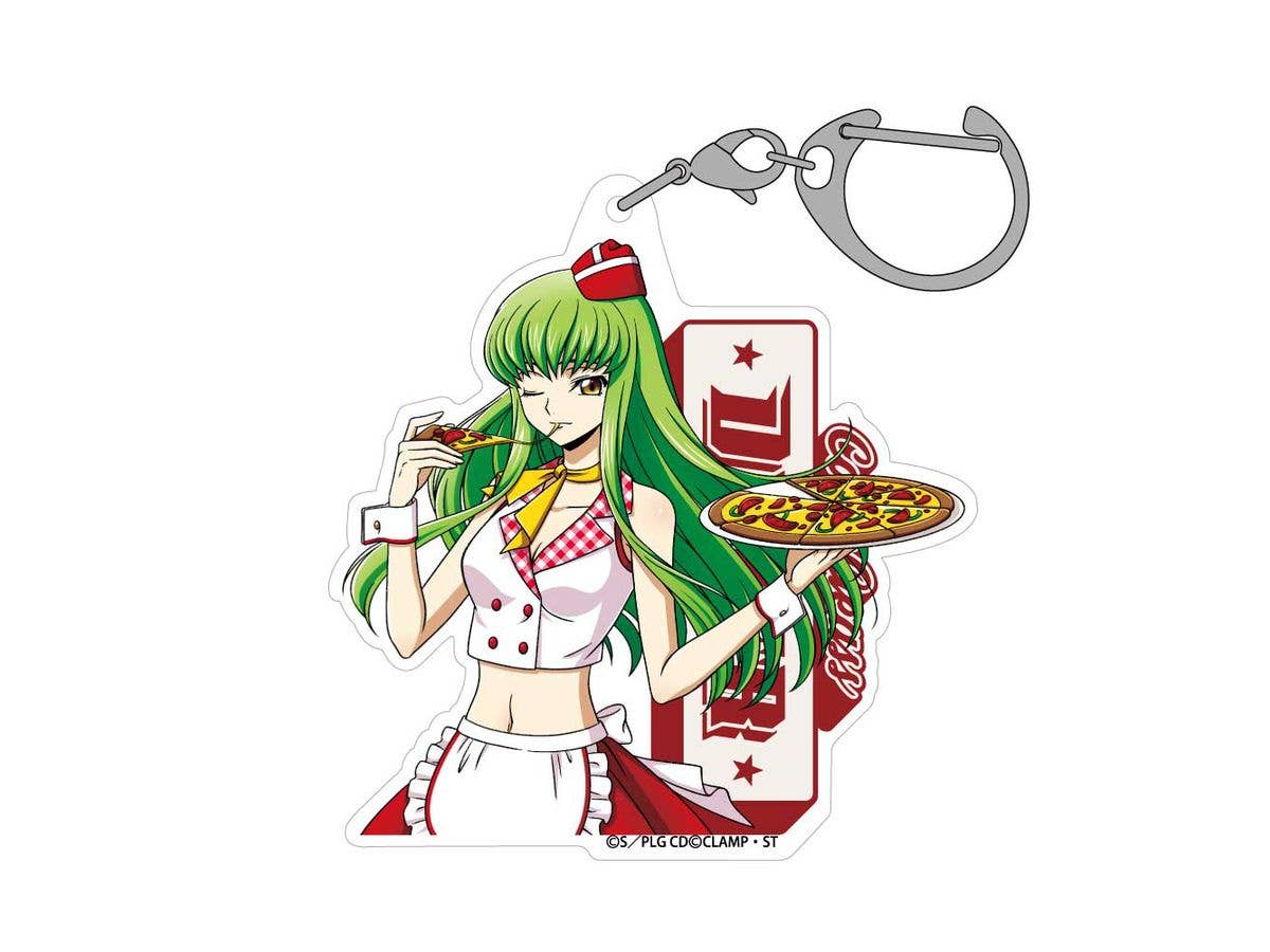 コードギアス: 描き下ろし C.C. アクリルマルチキーホルダー アメリカンダイナーVer.