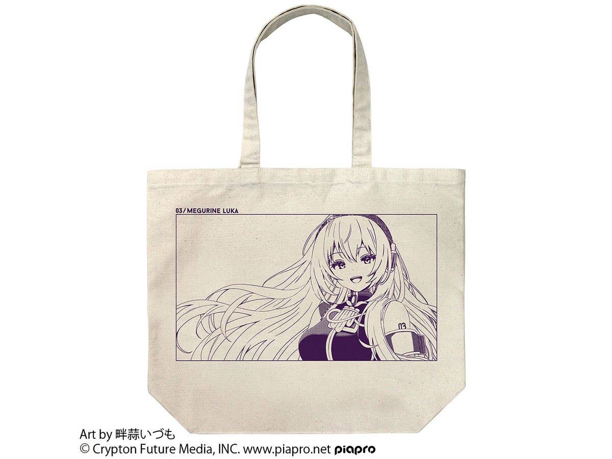 巡音ルカ ラージトート 畔蒜いづも Ver. / NATURAL