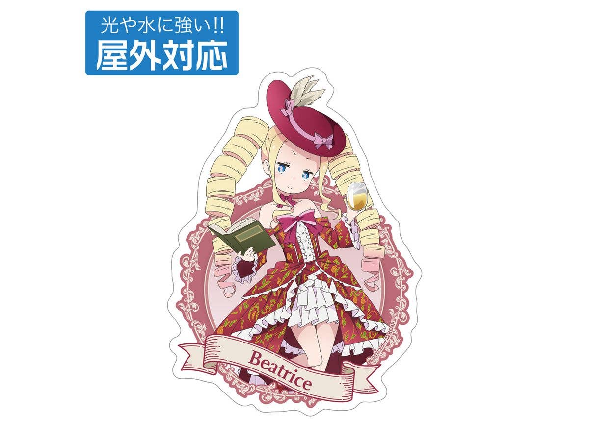 Re:ゼロから始める異世界生活: 描き下ろし ベアトリス 屋外対応ステッカー パーティードレスver.