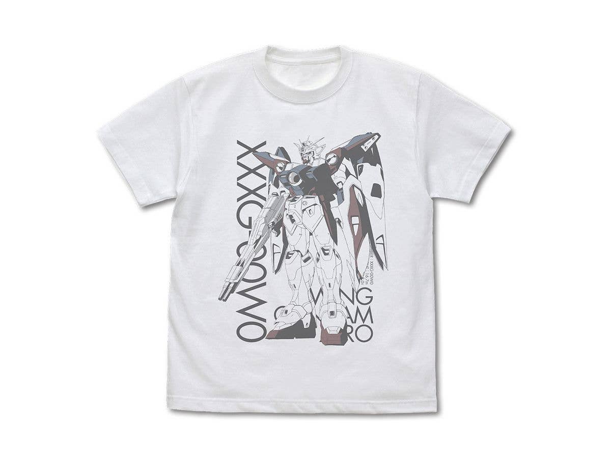新機動戦記ガンダムW: XXXG-00W0 ウイングガンダムゼロ Tシャツ / WHITE-XL