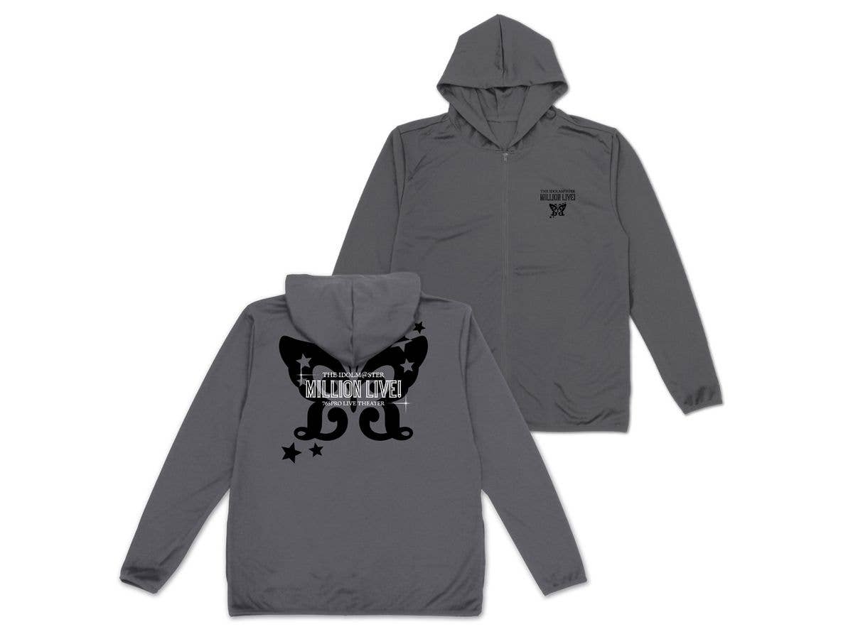 アイドルマスター ミリオンライブ!: アイドルマスター ミリオンライブ! 薄手ドライパーカー Ver.2.0 / GRAY-XL