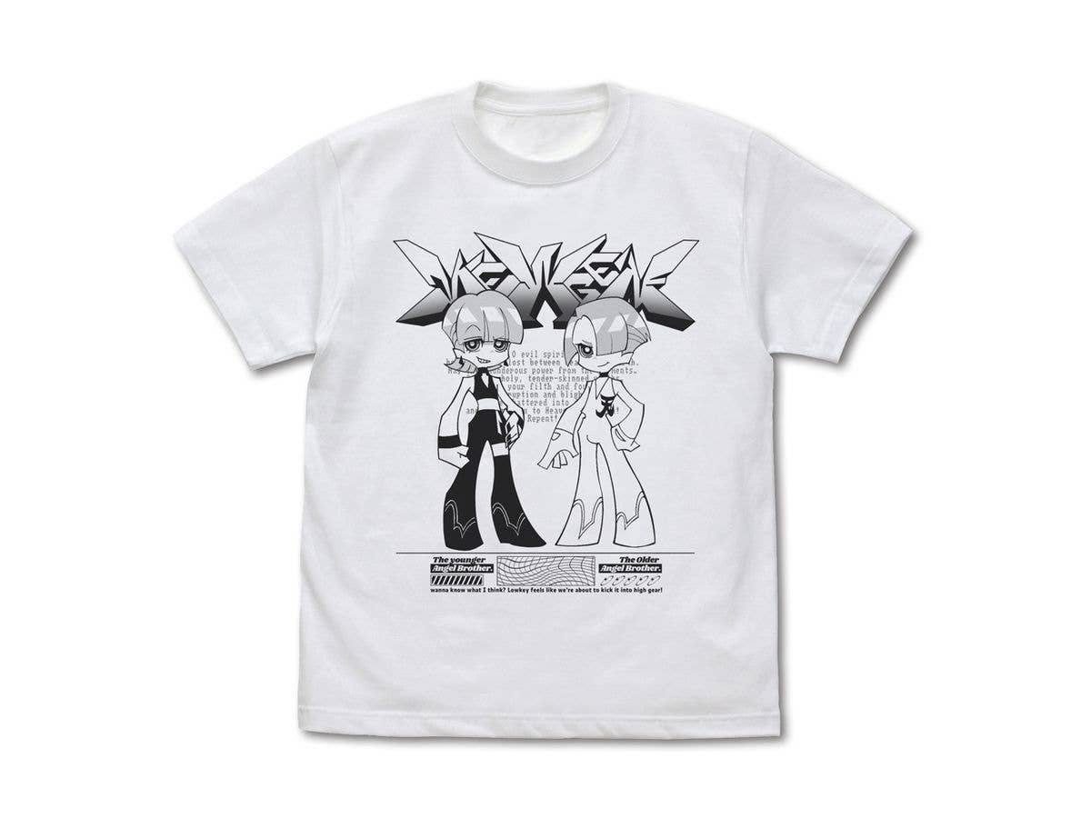 New PANTY & STOCKING with GARTERBELT: ポリエステル & ポリウレタン Tシャツ / WHITE-M