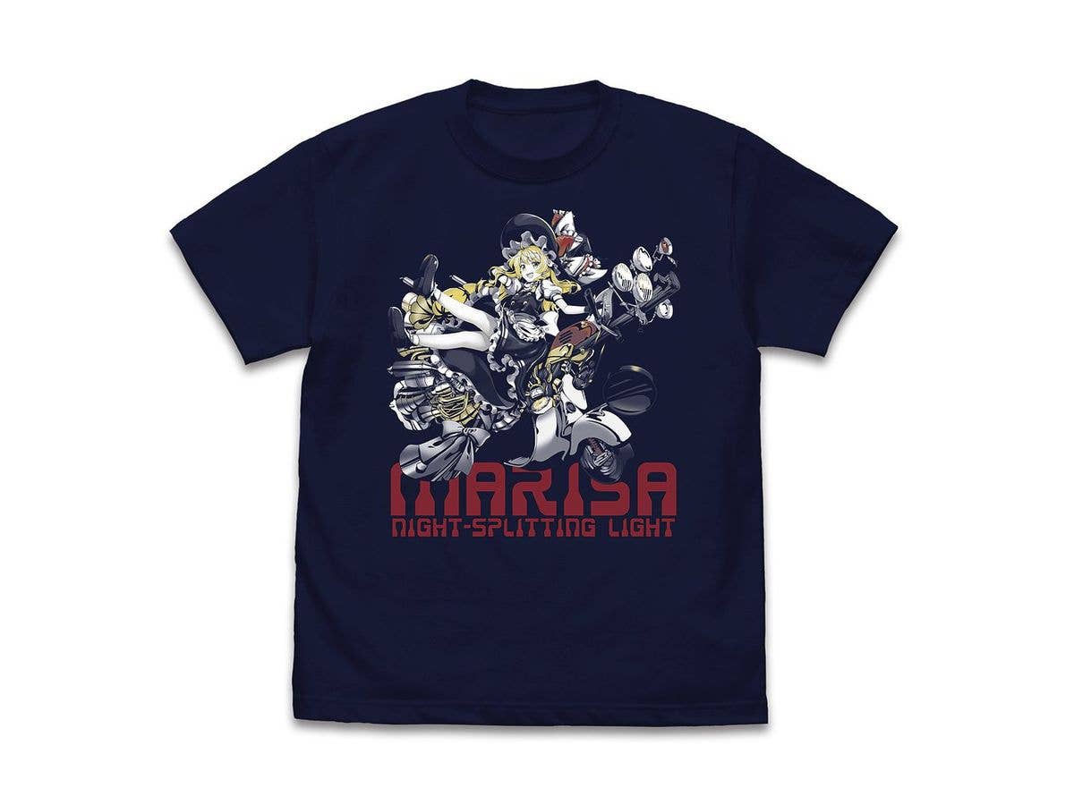 東方LostWord: 霧雨魔理沙 夜に裂く光 Tシャツ / NAVY-M