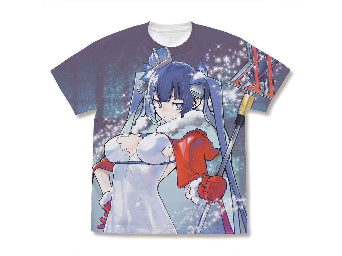 ダンジョンに出会いを求めるのは間違っているだろうか: 描き下ろし ヘスティア フルグラフィックTシャツ 20th Anniversary Ver. / WHITE-M