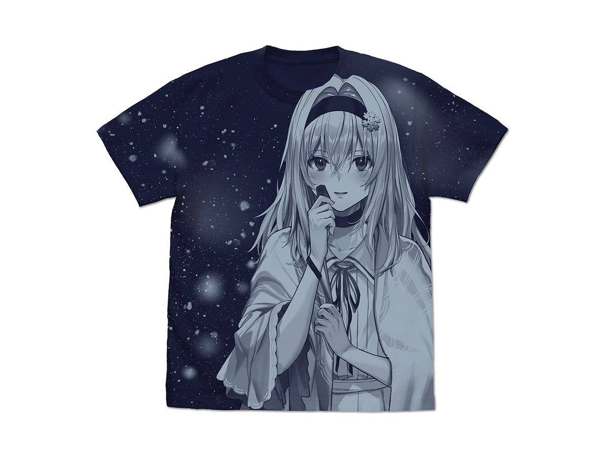 りゅうおうのおしごと!: 原作版 空銀子 オールプリントTシャツ 17巻表紙イラストVer. / NAVY-XL