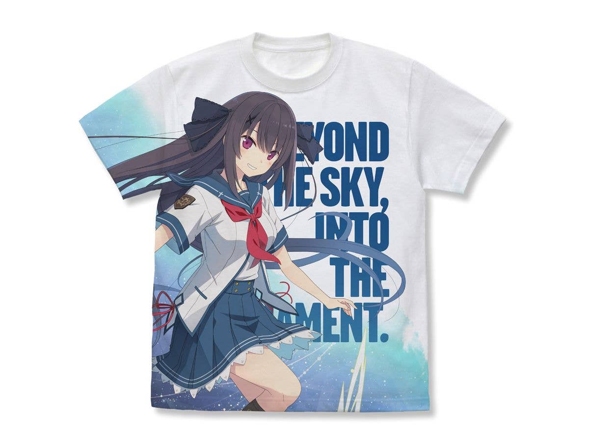 蒼の彼方のフォーリズム: 鳶沢みさき フルグラフィックTシャツ Beyond the sky Ver. / WHITE-S