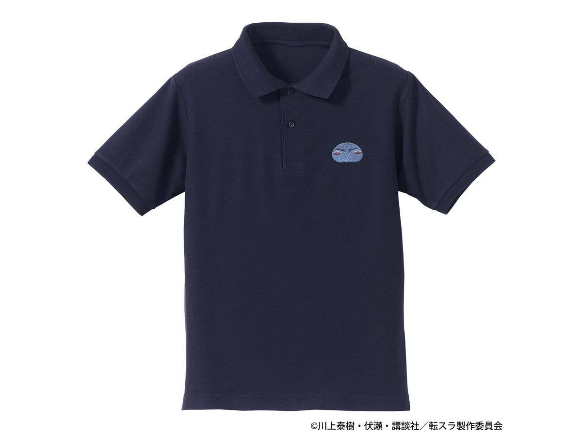 転生したらスライムだった件: リムル様 ワンポイント刺繍ポロシャツ / NAVY-XL