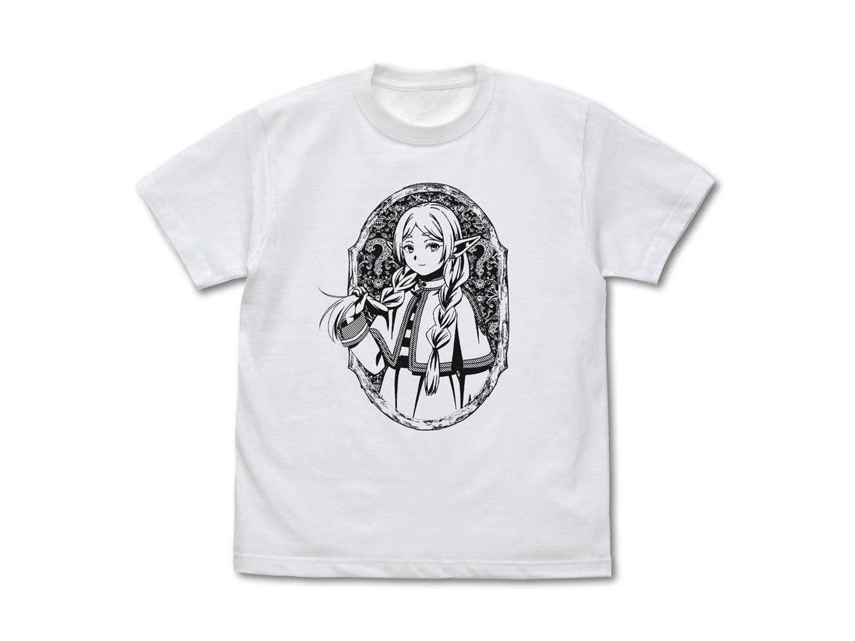 葬送のフリーレン: 三つ編みのフリーレン Tシャツ / WHITE-L
