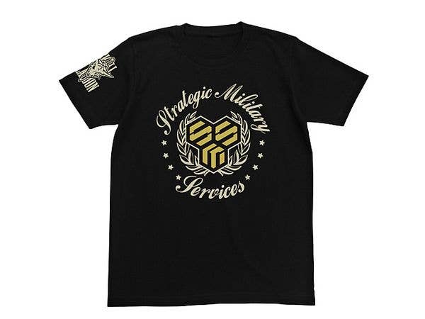 マクロスF: S.M.Sスカル小隊Tシャツ/BLACK-M