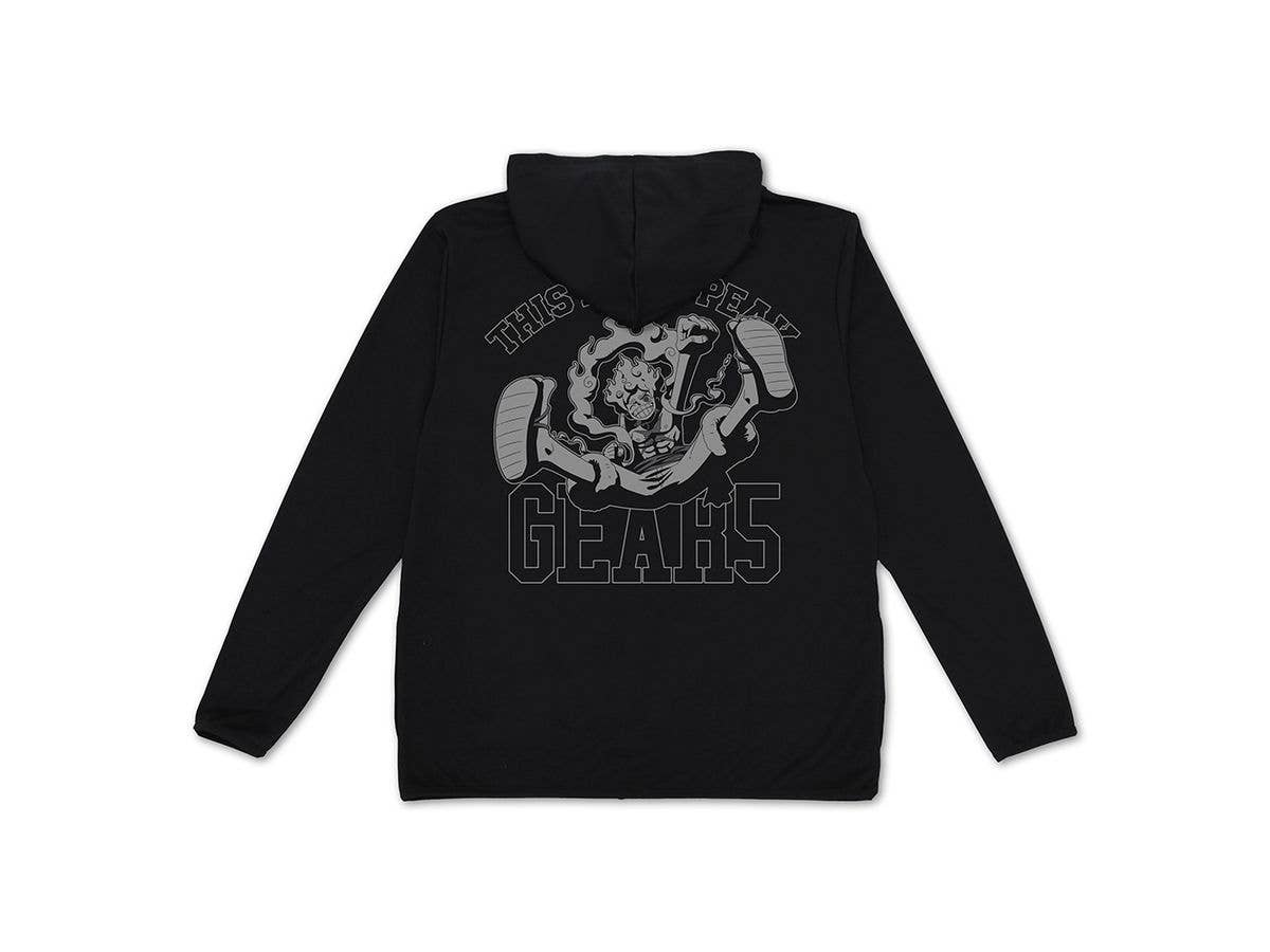ワンピース: ルフィ ギア5 薄手ドライパーカー / BLACK-XL