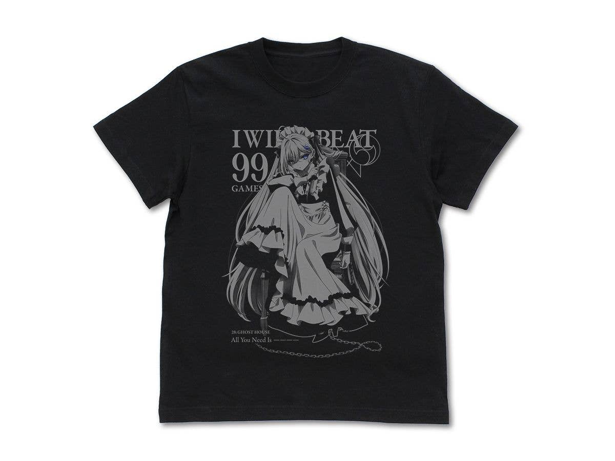 死亡遊戯で飯を食う。: 幽鬼 ゴーストハウス Tシャツ / BLACK-XL