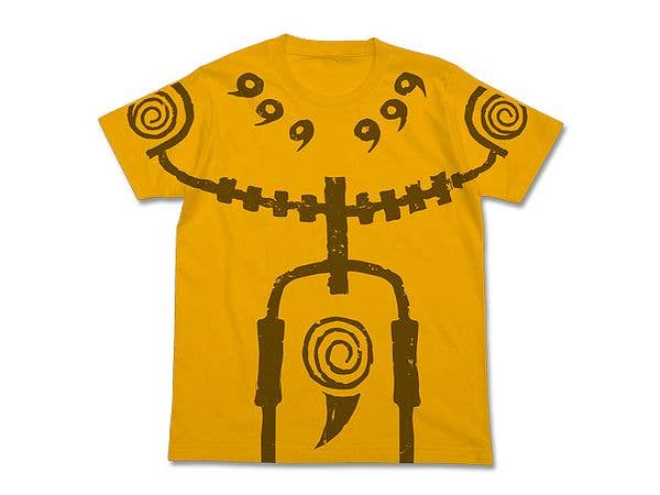 NARUTO-ナルト- 疾風伝: 九尾チャクラモードTシャツ / GOLD-L