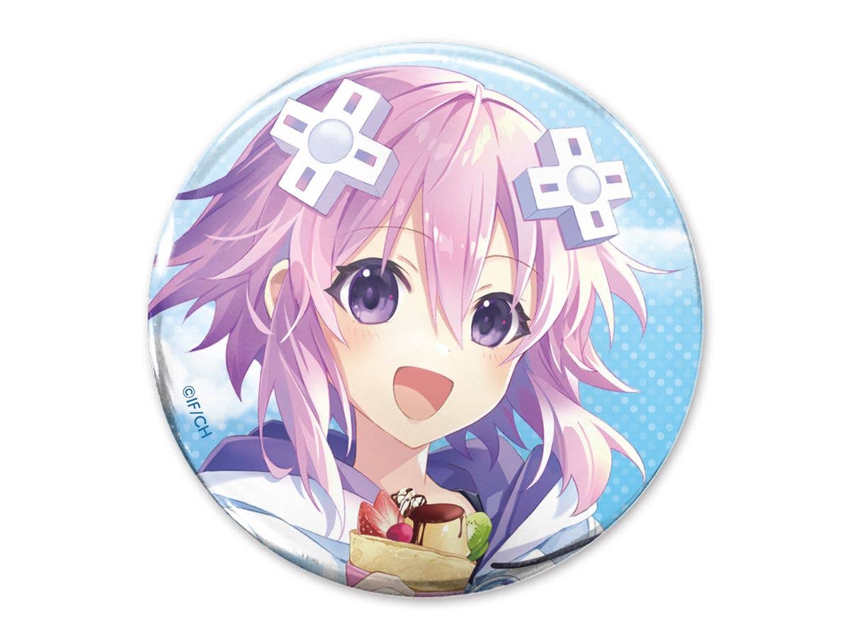 超次元ゲイム ネプテューヌ: 描き下ろし ネプテューヌ 65mm缶バッジ スイーツタイムVer.