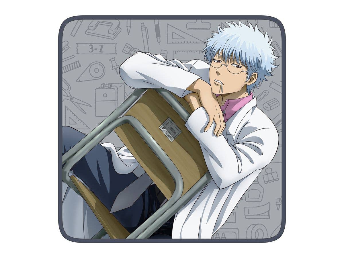 TVアニメ 3年Z組銀八先生: 描き下ろし 坂田銀八 フルカラーハンドタオル 放課後の一幕Ver.