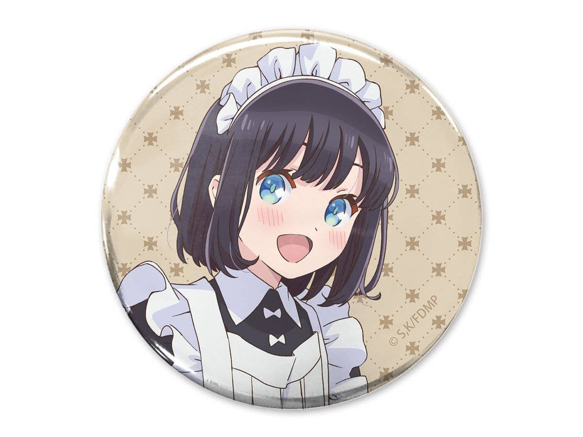 メイドさんは食べるだけ: 描き下ろし 橘スズメ 65mm缶バッジ