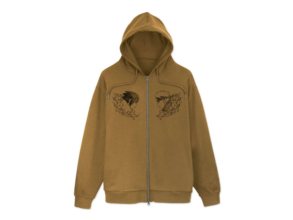 NARUTO-ナルト- 疾風伝: ナルト&サスケ ジップパーカー / COYOTE-XL