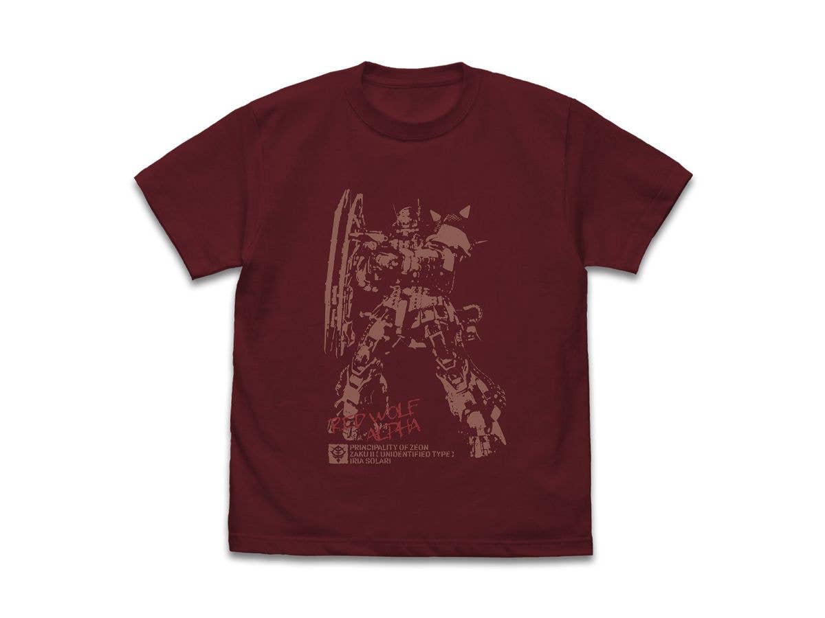 機動戦士ガンダム 復讐のレクイエム: 無識別型ザクII ソラリ機 Tシャツ / BURGUNDY-L