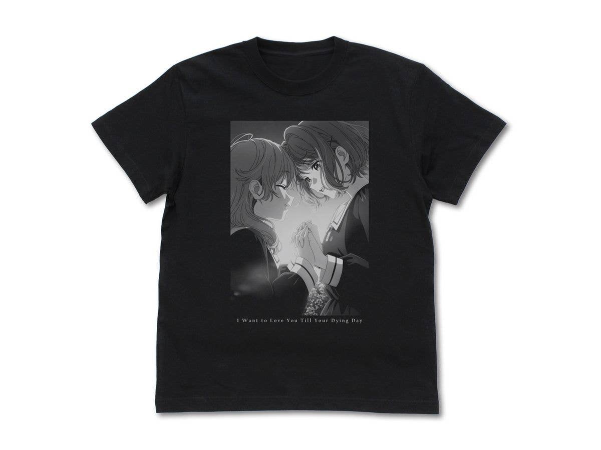 TVアニメ きみが死ぬまで恋をしたい: シーナ & ミミ Tシャツ / BLACK-L