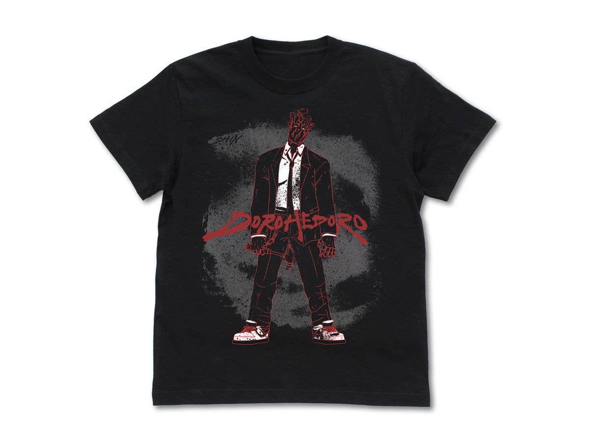 ドロヘドロ (2期): アニメ版 心 Tシャツ / BLACK-XL