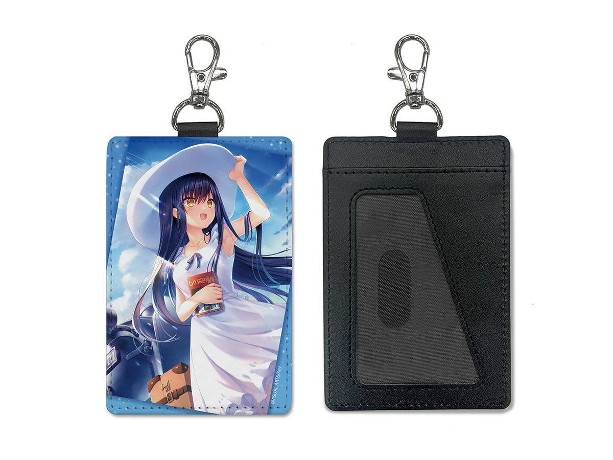 Summer Pockets REFLECTION BLUE: 久島鴎 パスケース (ナスカン付き) ひげ猫団の冒険Ver.