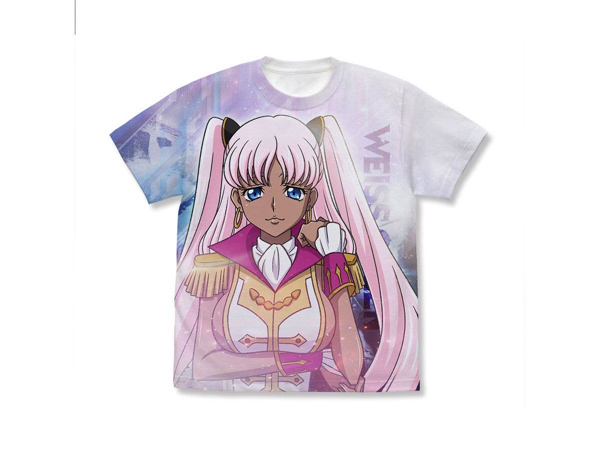 コードギアス 奪還のロゼ: キャサリン・サバスラ フルグラフィックTシャツ / WHITE-XL