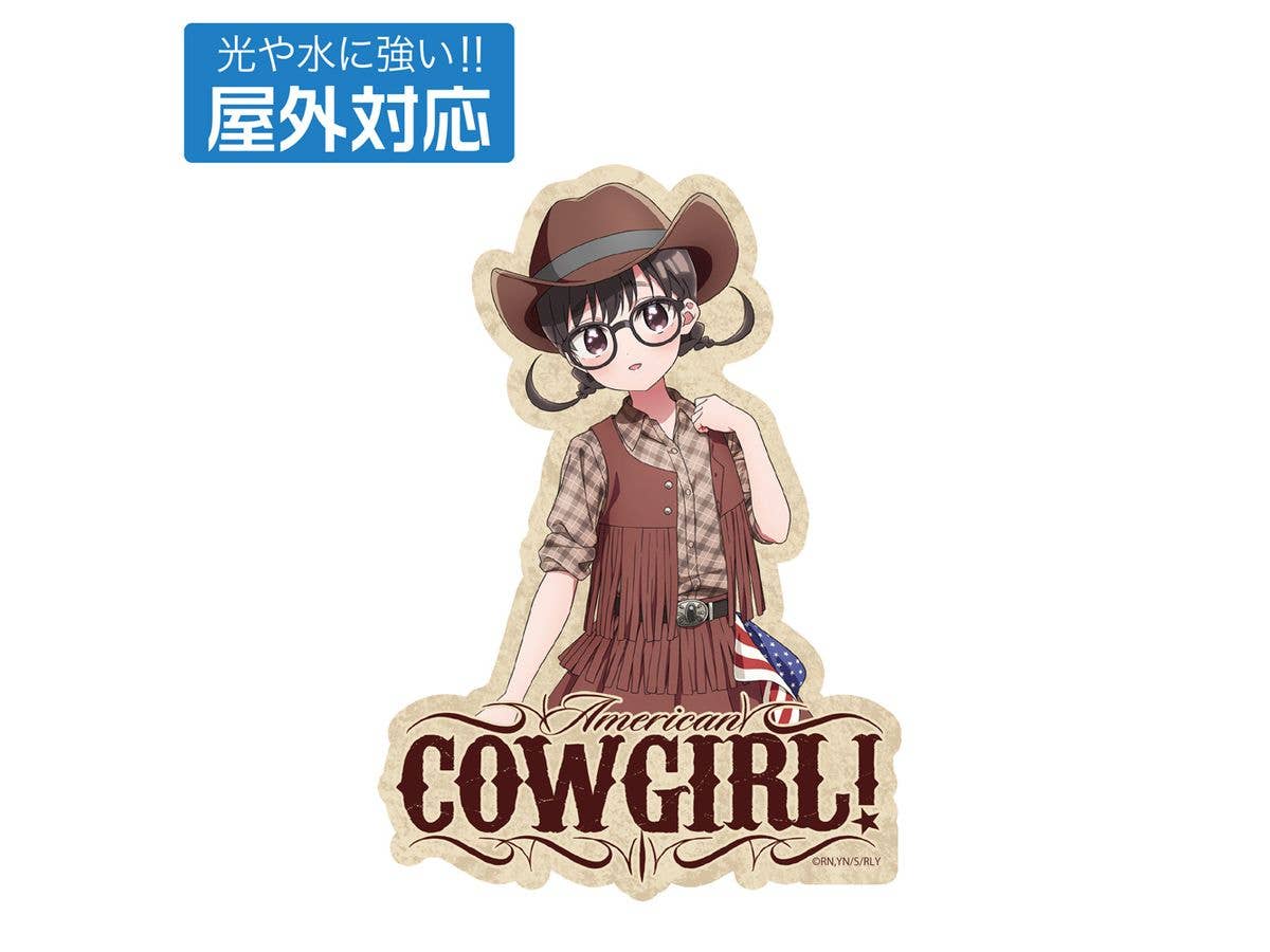 君のことが大大大大大好きな100人の彼女: 描き下ろし 伊院知与 屋外対応ステッカー カウガールVer.