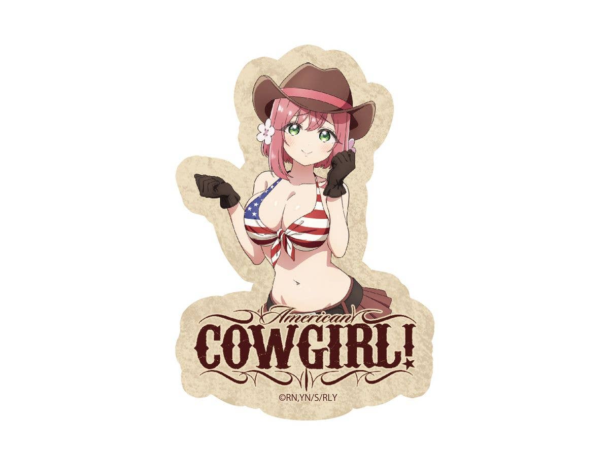 君のことが大大大大大好きな100人の彼女: 描き下ろし 花園羽香里 ミニステッカーセット カウガールVer.