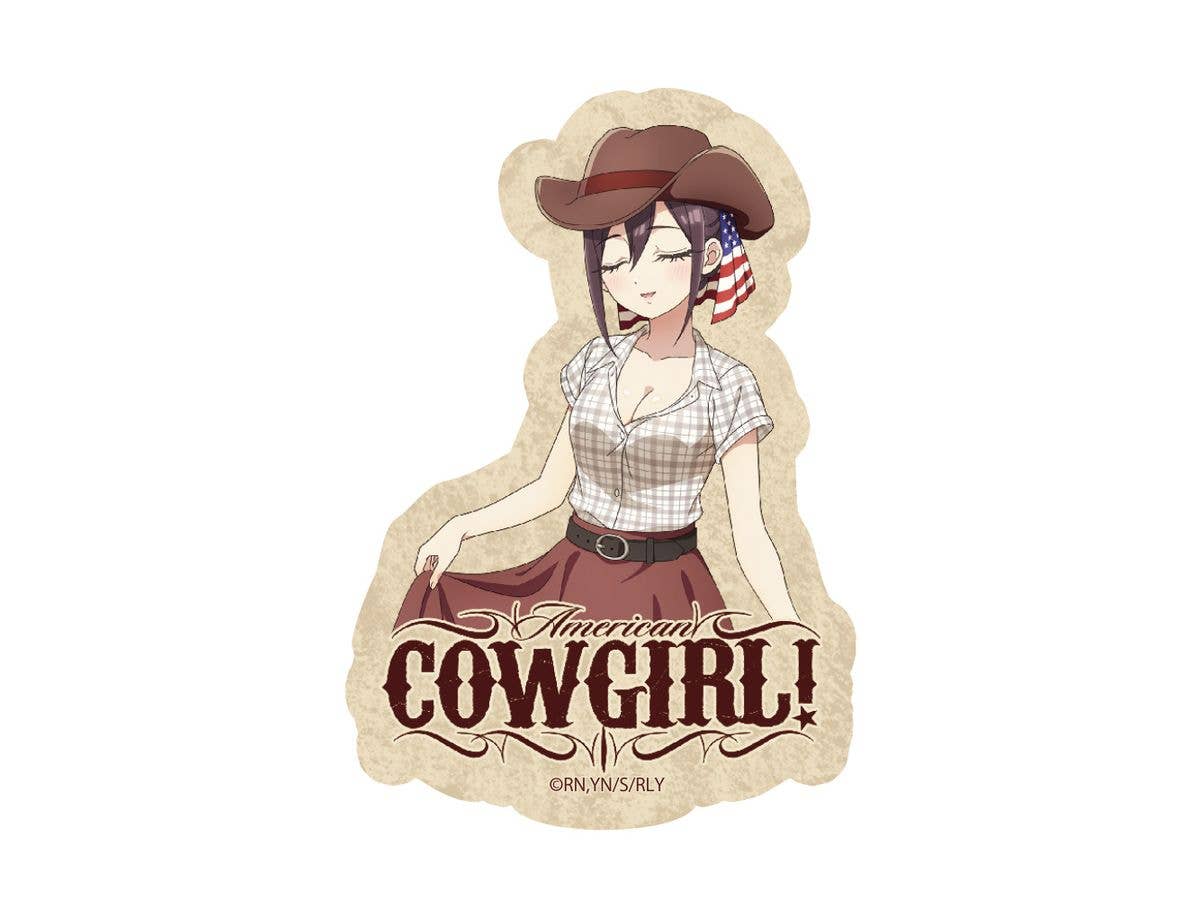 君のことが大大大大大好きな100人の彼女: 描き下ろし 銘戸芽衣 ミニステッカーセット カウガールVer.