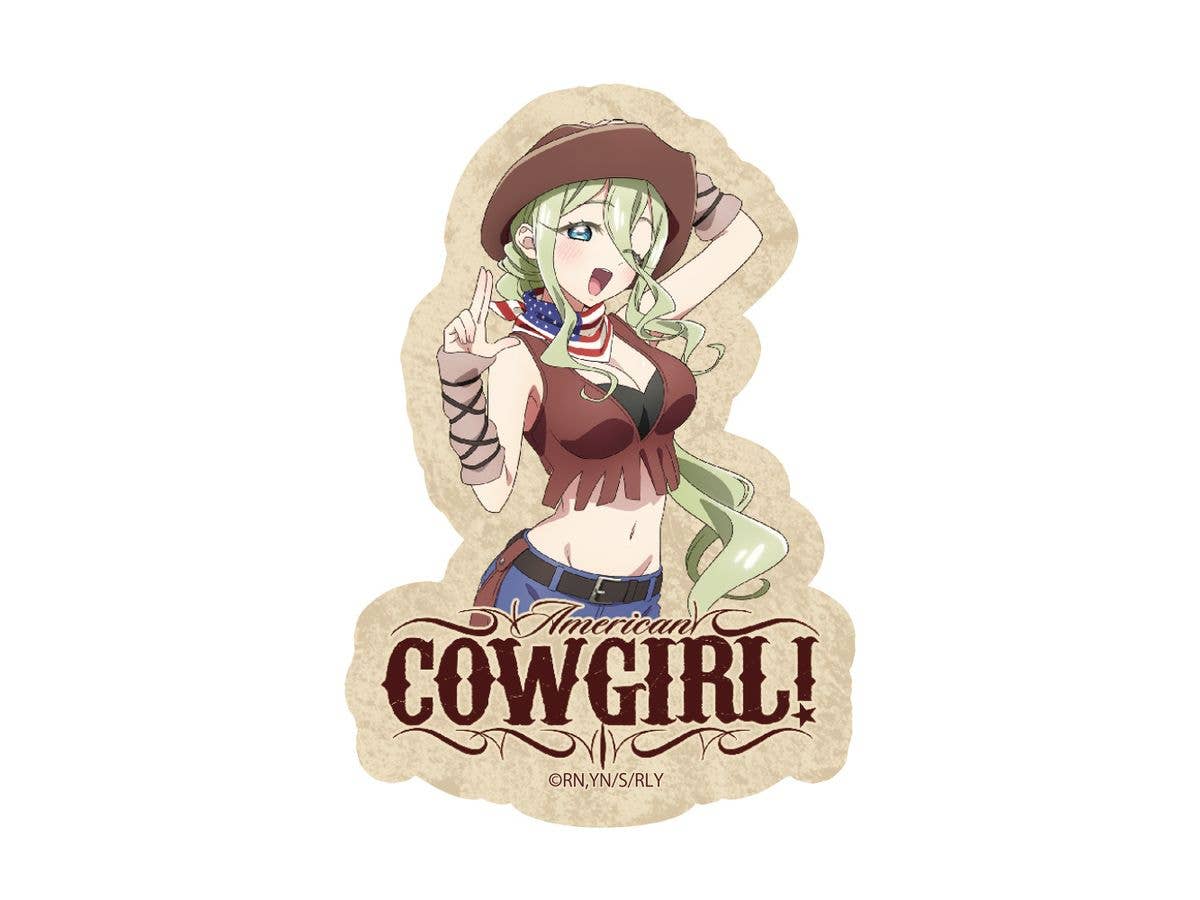 君のことが大大大大大好きな100人の彼女: 描き下ろし ナディー ミニステッカーセット カウガールVer.