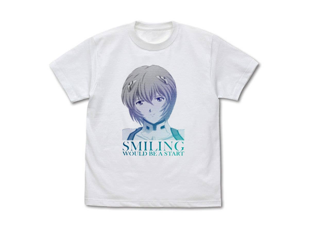 EVANGELION: 笑えばいいと思うよ Tシャツ / WHITE-M